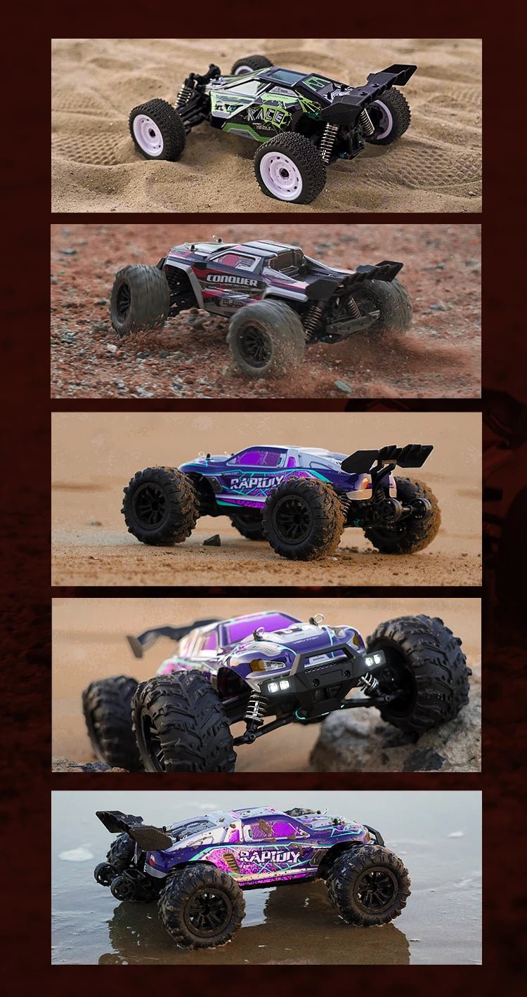 1:16 4WD RC Drift Truck with LED – High - Speed RC Car Toy for Kids - trendbuzzer