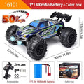 1:16 4WD RC Drift Truck with LED – High - Speed RC Car Toy for Kids - trendbuzzer