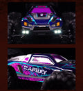 1:16 4WD RC Drift Truck with LED – High - Speed RC Car Toy for Kids - trendbuzzer