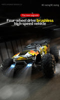 1:16 4WD RC Drift Truck with LED – High - Speed RC Car Toy for Kids - trendbuzzer
