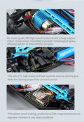 1:16 4WD RC Drift Truck with LED – High - Speed RC Car Toy for Kids - trendbuzzer
