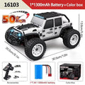 1:16 4WD RC Drift Truck with LED – High - Speed RC Car Toy for Kids - trendbuzzer
