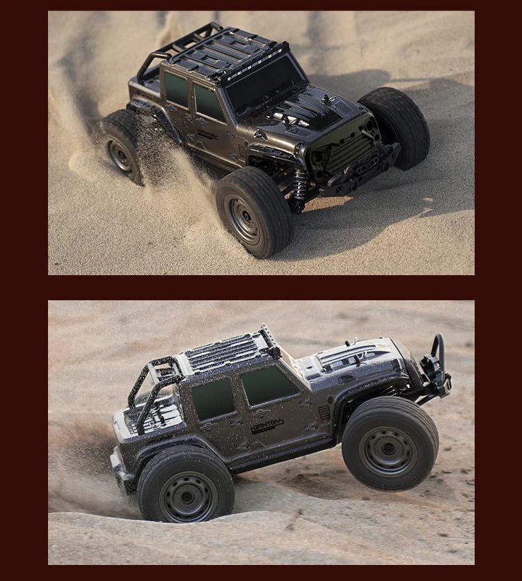 1:16 4WD RC Drift Truck with LED – High - Speed RC Car Toy for Kids - trendbuzzer