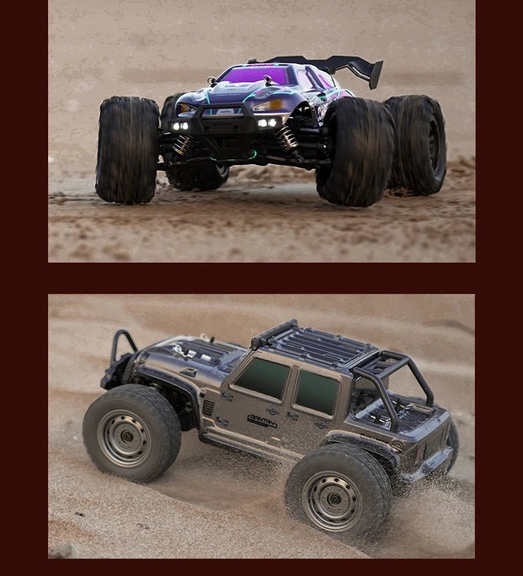 1:16 4WD RC Drift Truck with LED – High - Speed RC Car Toy for Kids - trendbuzzer
