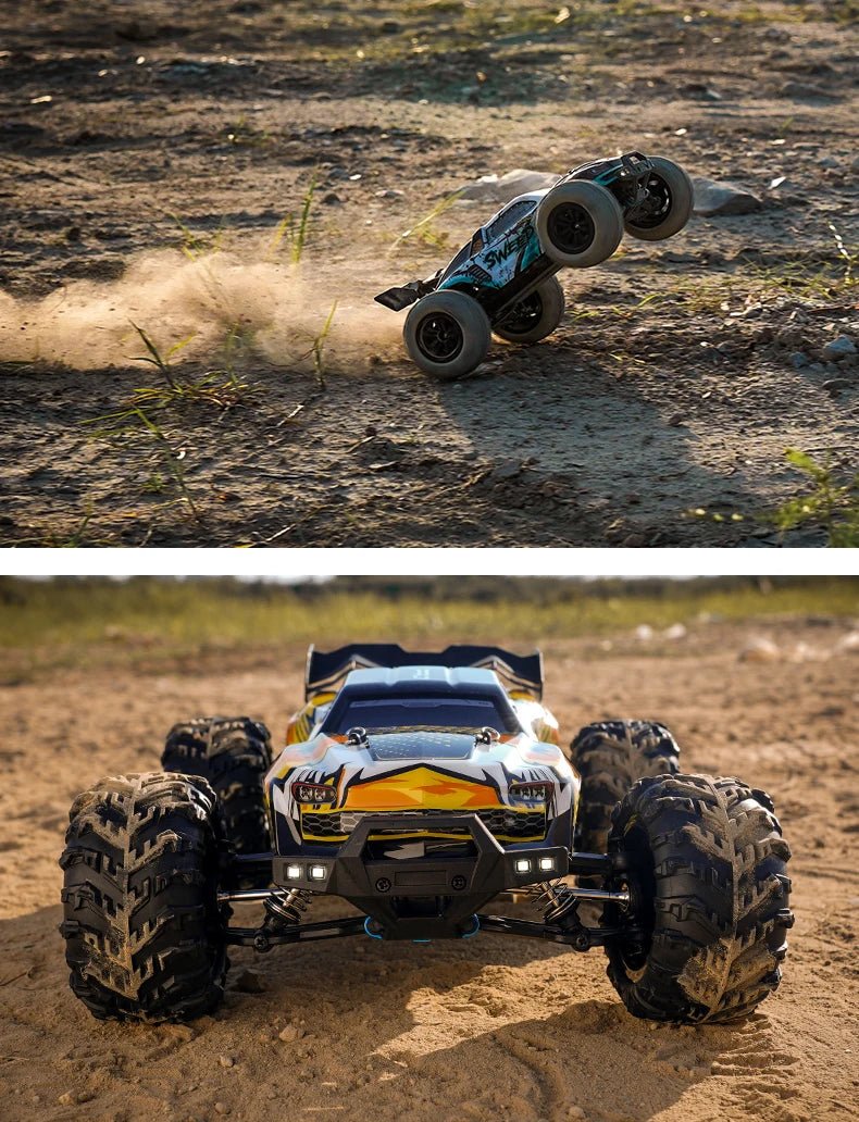 1:16 4WD RC Drift Truck with LED – High - Speed RC Car Toy for Kids - trendbuzzer