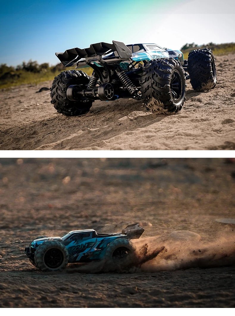 1:16 4WD RC Drift Truck with LED – High - Speed RC Car Toy for Kids - trendbuzzer