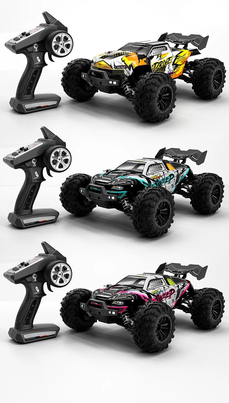 1:16 4WD RC Drift Truck with LED – High - Speed RC Car Toy for Kids - trendbuzzer