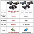 1:16 4WD RC Drift Truck with LED – High - Speed RC Car Toy for Kids - trendbuzzer