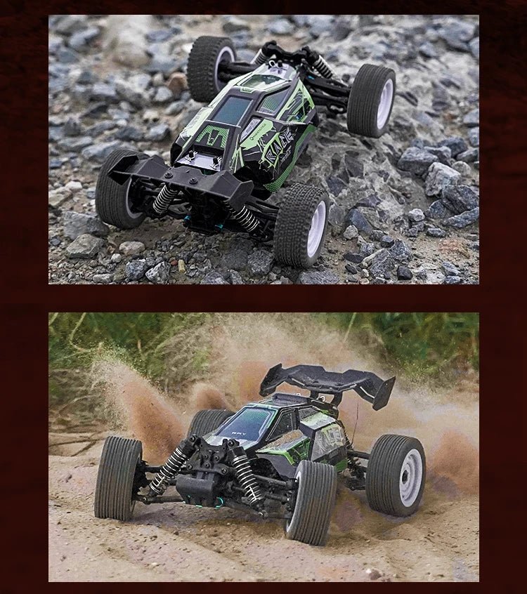 1:16 4WD RC Drift Truck with LED – High - Speed RC Car Toy for Kids - trendbuzzer