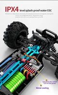 1:16 4WD RC Drift Truck with LED – High - Speed RC Car Toy for Kids - trendbuzzer