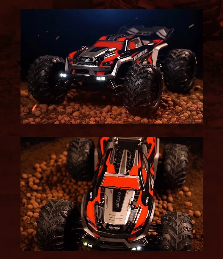 1:16 4WD RC Drift Truck with LED – High - Speed RC Car Toy for Kids - trendbuzzer
