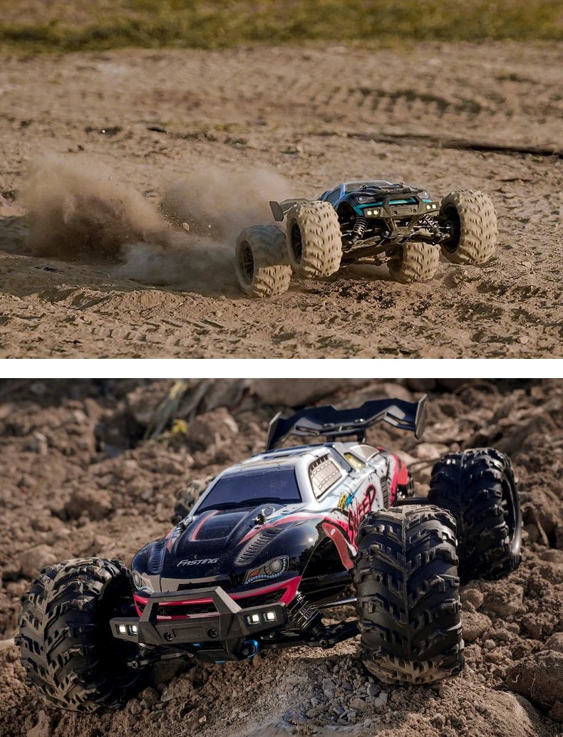 1:16 4WD RC Drift Truck with LED – High - Speed RC Car Toy for Kids - trendbuzzer