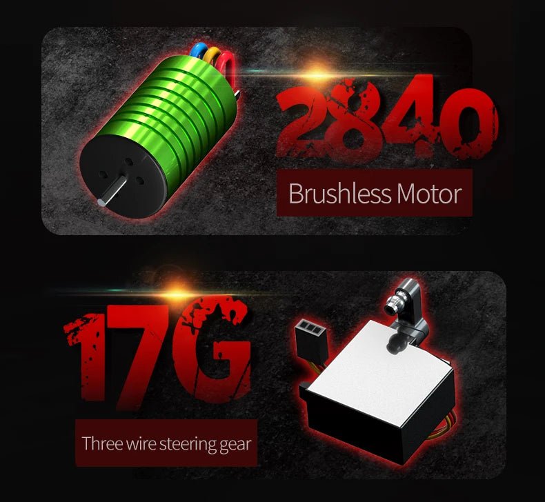 1:16 4WD RC Drift Truck with LED – High - Speed RC Car Toy for Kids - trendbuzzer