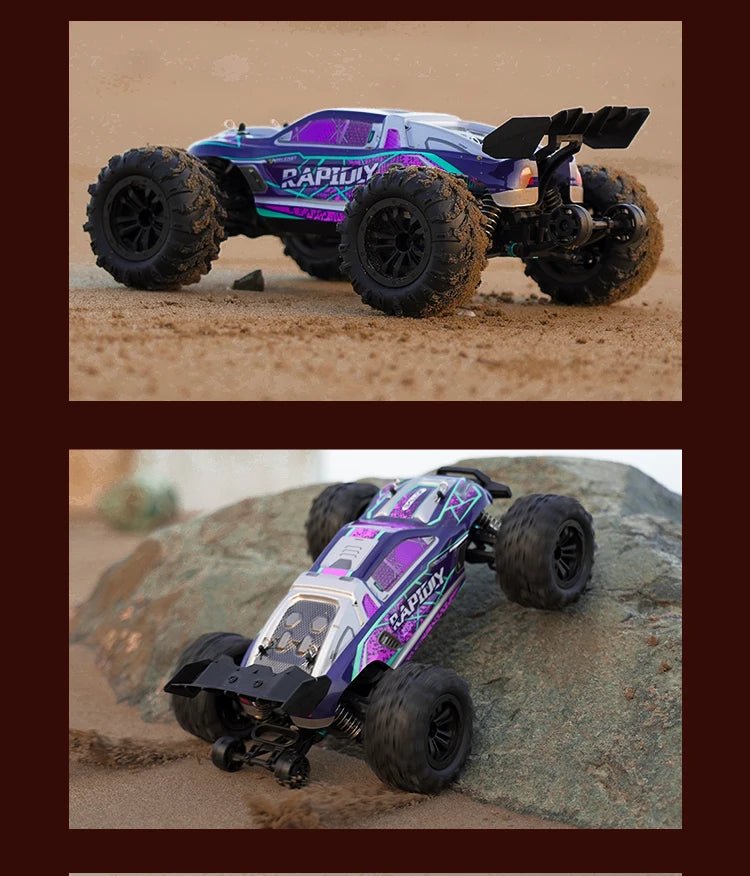1:16 4WD RC Drift Truck with LED – High - Speed RC Car Toy for Kids - trendbuzzer