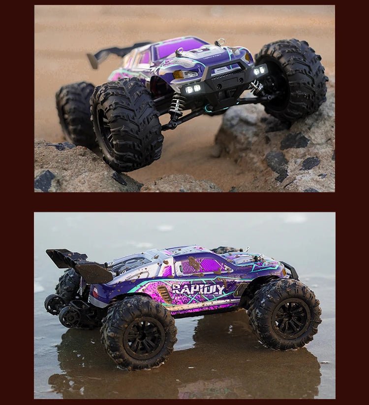 1:16 4WD RC Drift Truck with LED – High - Speed RC Car Toy for Kids - trendbuzzer
