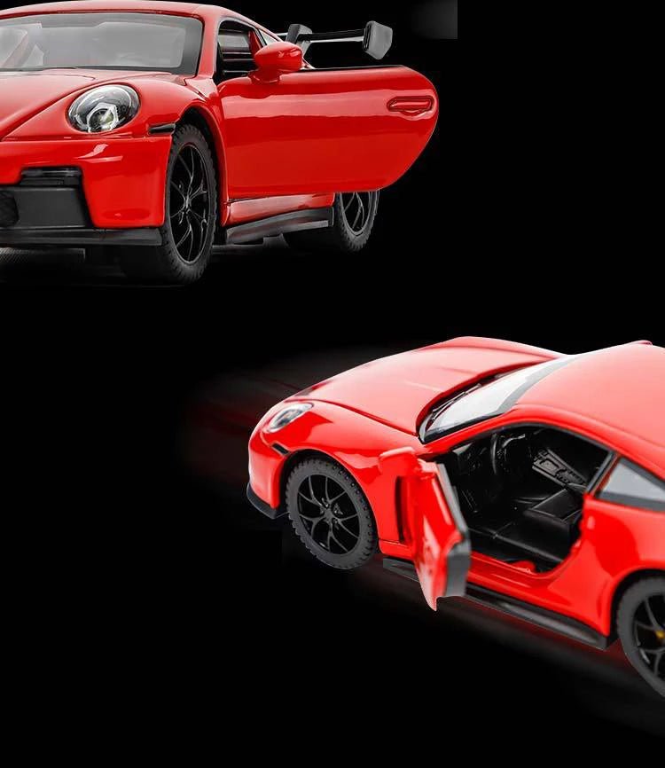 1:32 Porsche 911 GT3 Alloy Model Car – Diecast Toy with Sound & Light for Kids - trendbuzzer
