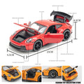 1:32 Porsche 911 GT3 Alloy Model Car – Diecast Toy with Sound & Light for Kids - trendbuzzer