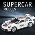 1:32 Porsche 911 GT3 Alloy Model Car – Diecast Toy with Sound & Light for Kids - trendbuzzer
