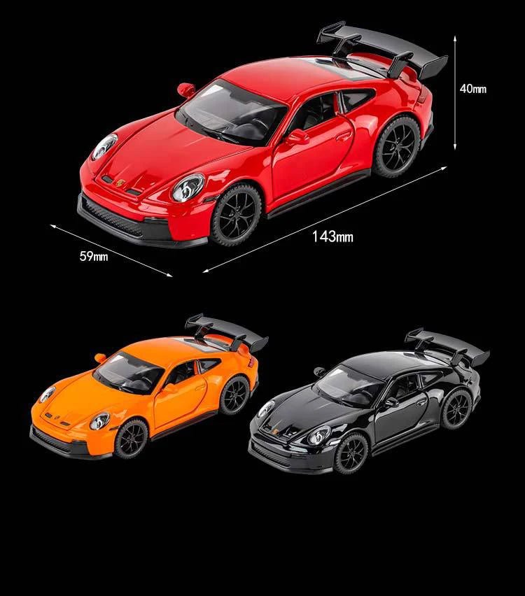 1:32 Porsche 911 GT3 Alloy Model Car – Diecast Toy with Sound & Light for Kids - trendbuzzer