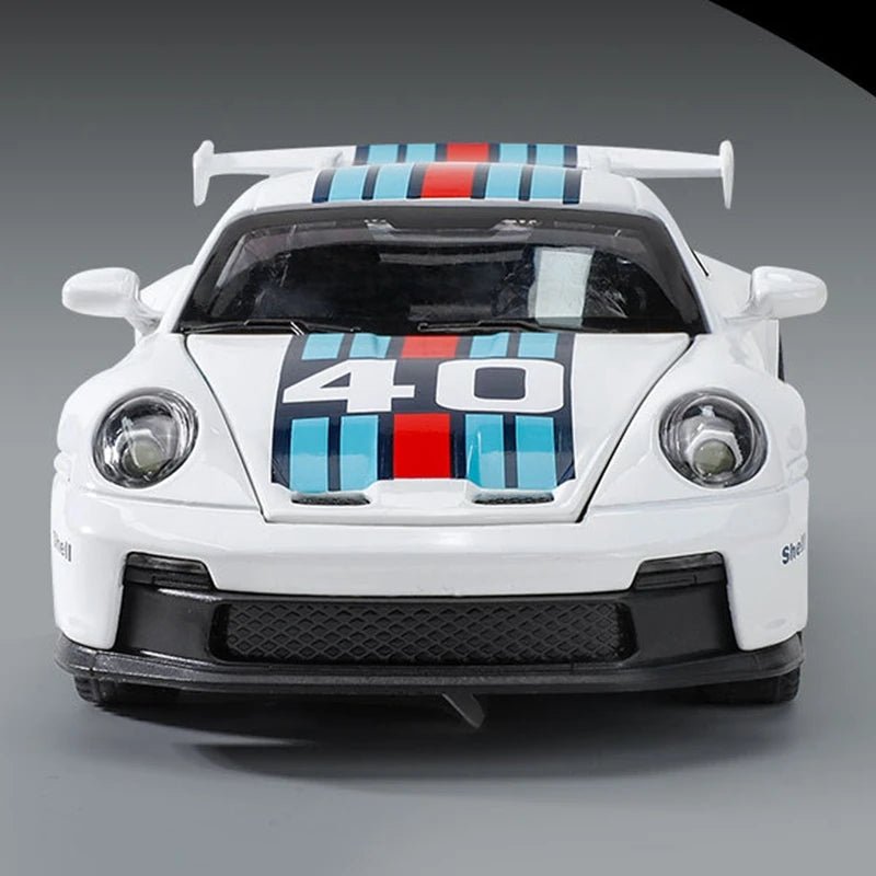 1:32 Porsche 911 GT3 Alloy Model Car – Diecast Toy with Sound & Light for Kids - trendbuzzer