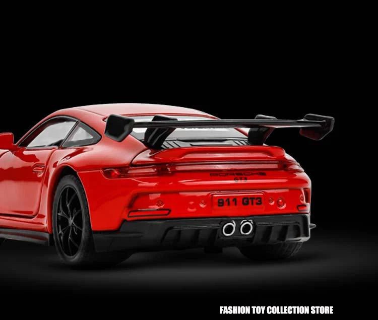 1:32 Porsche 911 GT3 Alloy Model Car – Diecast Toy with Sound & Light for Kids - trendbuzzer
