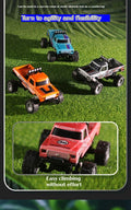 1:64 Mini Off - Road RC Car – Alloy, Shock Absorption, LED Lights Toy for Kids - trendbuzzer