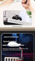 1:64 Mini Off - Road RC Car – Alloy, Shock Absorption, LED Lights Toy for Kids - trendbuzzer