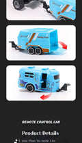 1:64 Mini Off - Road RC Car – Alloy, Shock Absorption, LED Lights Toy for Kids - trendbuzzer