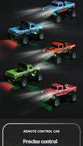 1:64 Mini Off - Road RC Car – Alloy, Shock Absorption, LED Lights Toy for Kids - trendbuzzer