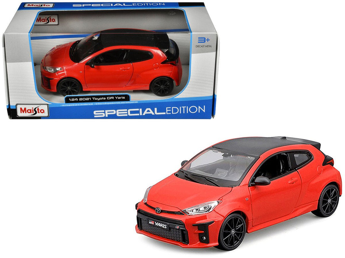 2021 Toyota GR Yaris Red Carbon 1/24 Diecast – Maisto - trendbuzzer