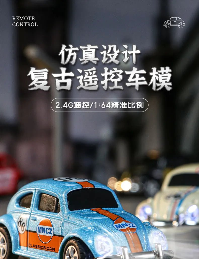 2025 Wireless Mini Beetle Alloy RC Car – Mobile Remote Control Toy for Kids - trendbuzzer