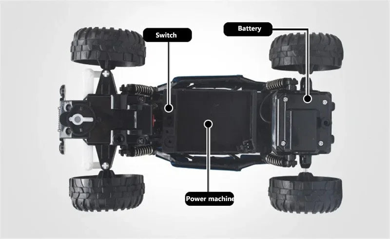 2.4G Alloy RC Off - Road Racing Car – High - Speed Electric Truck Toy for Kids - trendbuzzer