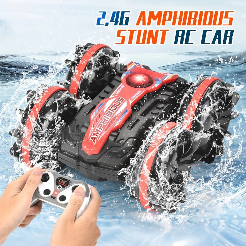2.4G RC Amphibious 4WD Stunt Climbing Flip Car Toy - trendbuzzer
