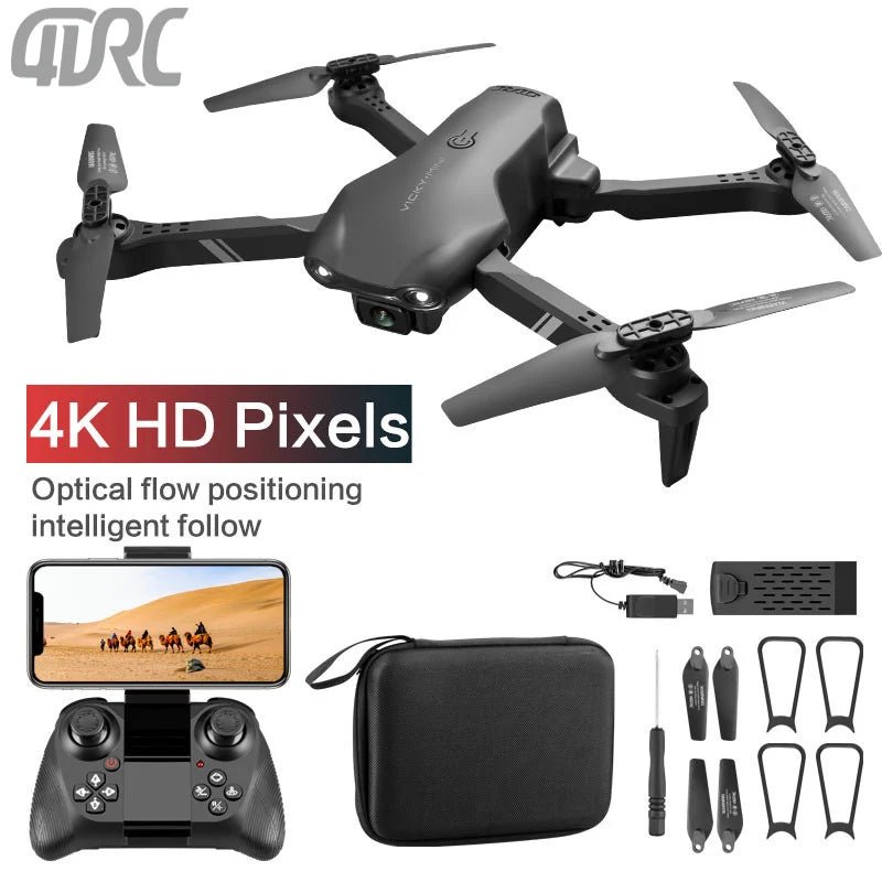 4DRC V13 Mini Foldable Drone – Dual 4K HD Camera, WiFi FPV, 300m Range, 20 Min Flight - trendbuzzer