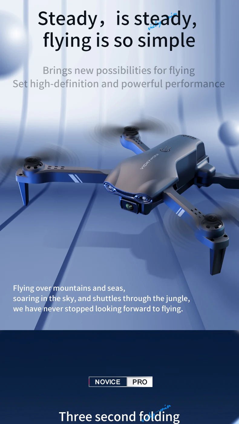 4DRC V13 Mini Foldable Drone – Dual 4K HD Camera, WiFi FPV, 300m Range, 20 Min Flight - trendbuzzer