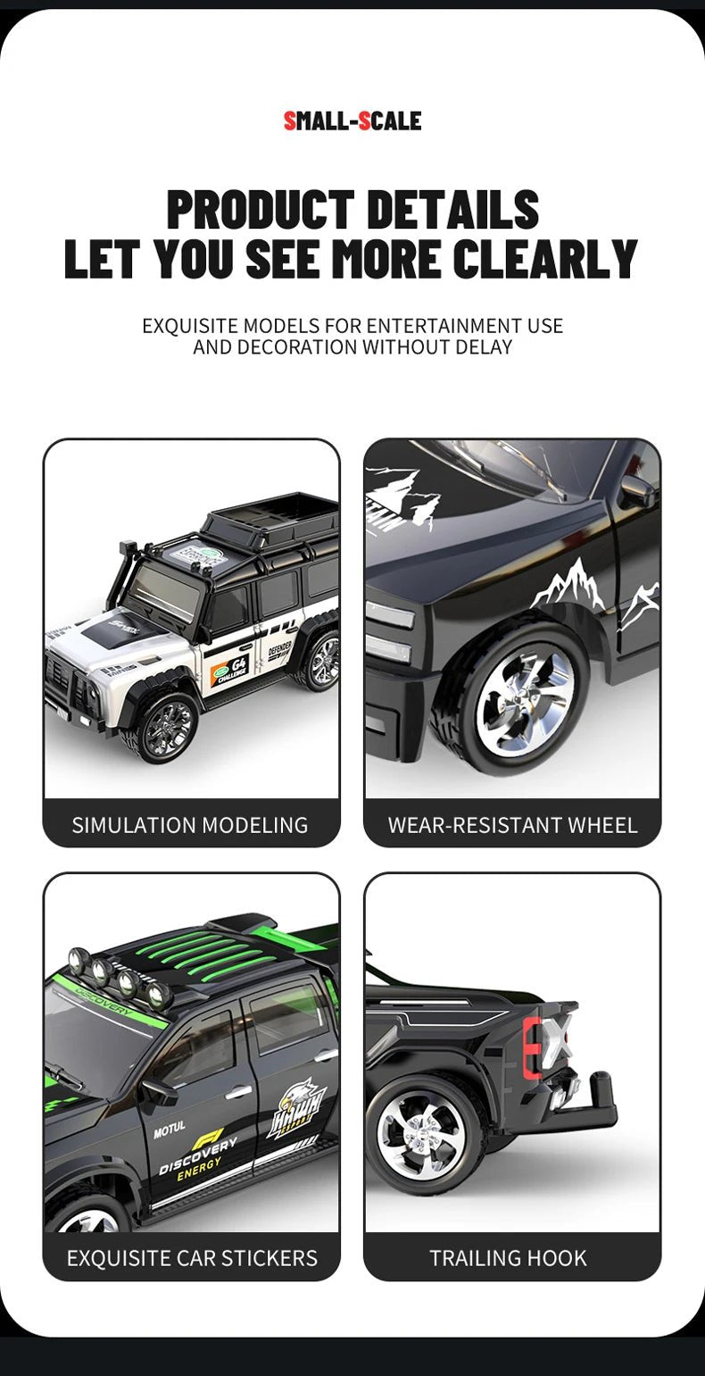 6601Green 1/64 Mini RC Car – Alloy, Portable, 60 - Min Run Time Toy for Kids - trendbuzzer