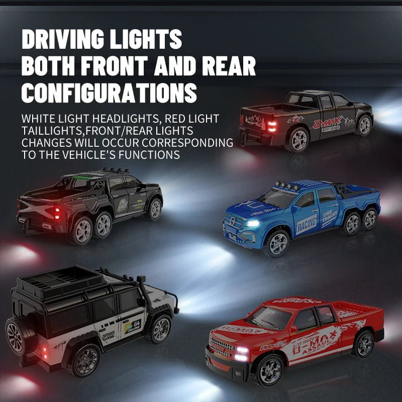 6601Green 1/64 Mini RC Car – Alloy, Portable, 60 - Min Run Time Toy for Kids - trendbuzzer