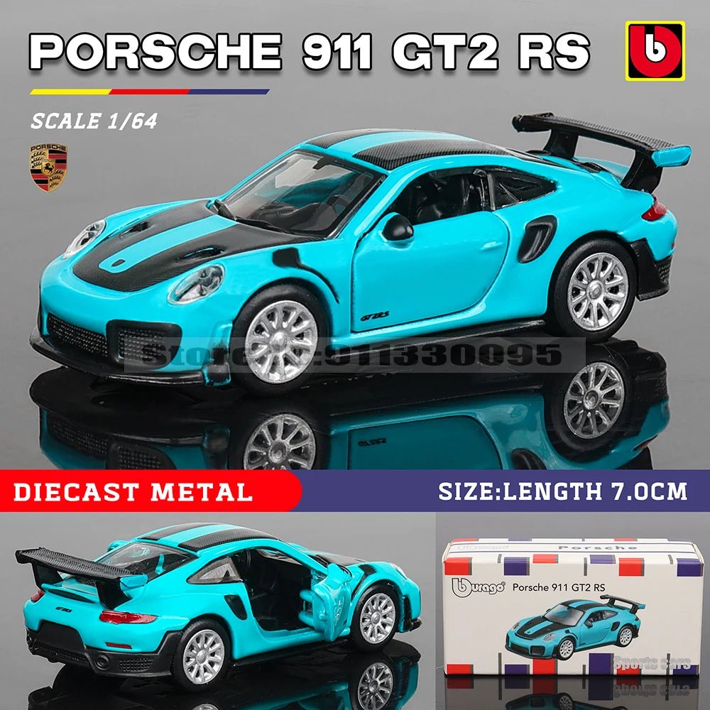 Bburago 1:64 Porsche, Shelby, Mustang & Lamborghini Diecast Car Toy – Kids Gift - trendbuzzer
