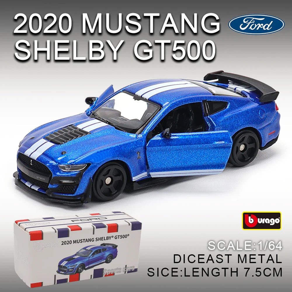 Bburago 1:64 Porsche, Shelby, Mustang & Lamborghini Diecast Car Toy – Kids Gift - trendbuzzer