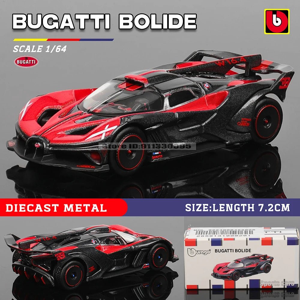 Bburago 1:64 Porsche, Shelby, Mustang & Lamborghini Diecast Car Toy – Kids Gift - trendbuzzer
