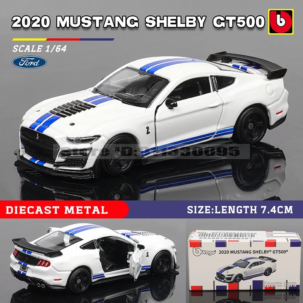 Bburago 1:64 Porsche, Shelby, Mustang & Lamborghini Diecast Car Toy – Kids Gift - trendbuzzer