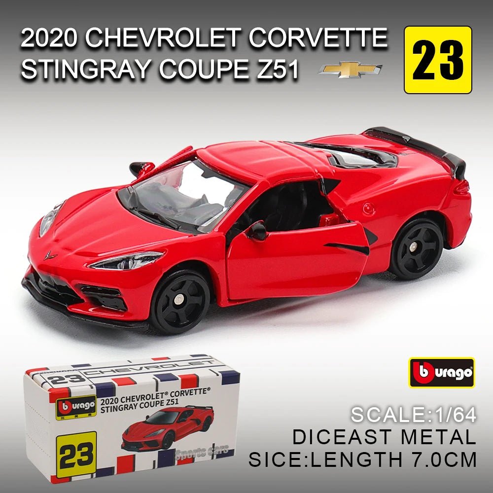 Bburago 1:64 Porsche, Shelby, Mustang & Lamborghini Diecast Car Toy – Kids Gift - trendbuzzer