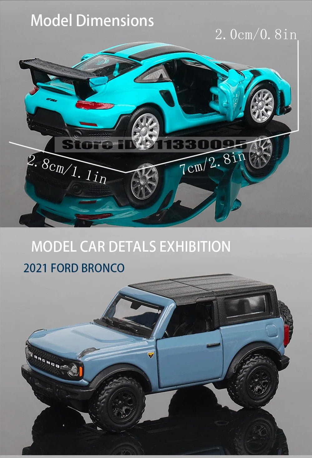 Bburago 1:64 Porsche, Shelby, Mustang & Lamborghini Diecast Car Toy – Kids Gift - trendbuzzer