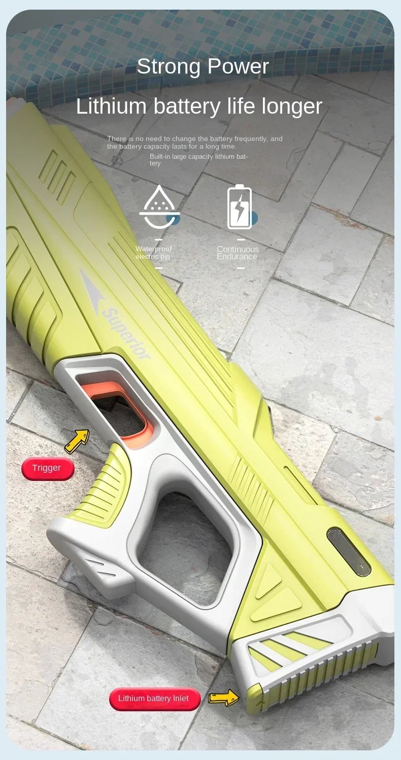 Electric High - Pressure Water Gun – Kids Outdoor Pool Toy - trendbuzzer