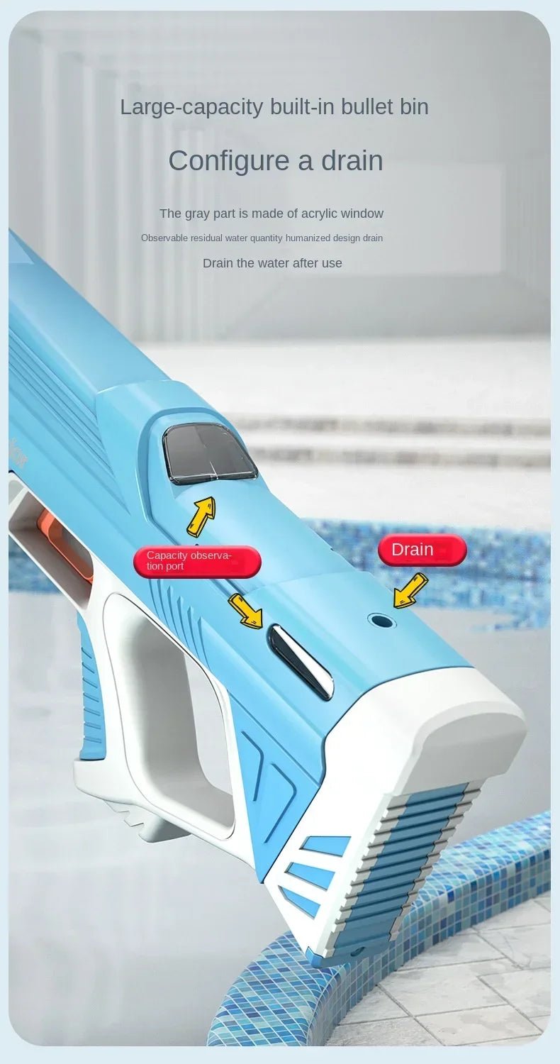 Electric High - Pressure Water Gun – Kids Outdoor Pool Toy - trendbuzzer