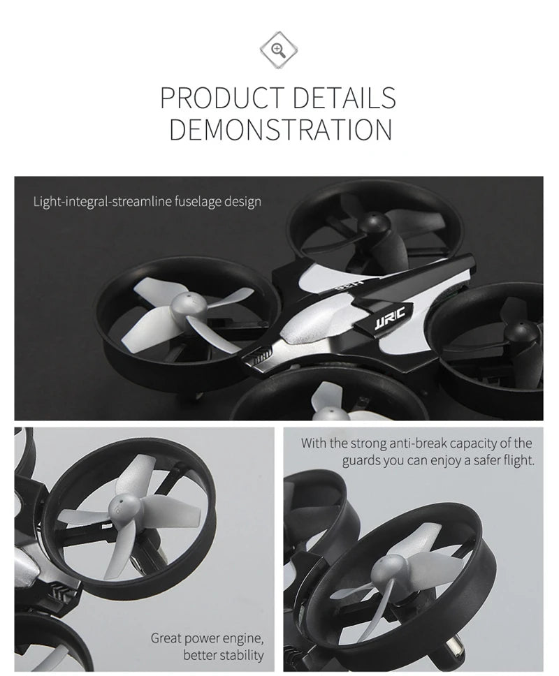 JJRC H36 Mini RC Drone – 4CH 6 - Axis Quadcopter with 360° Flip for Kids - trendbuzzer