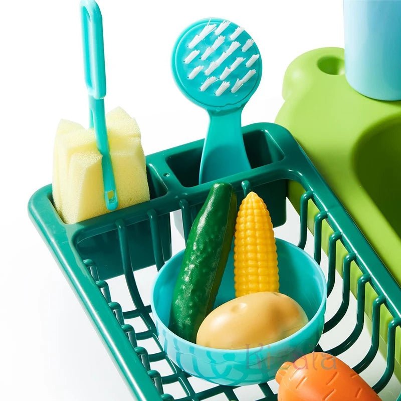 Kids Electric Dishwasher Toy – Pretend Play Kitchen Sink with Running Water - trendbuzzer