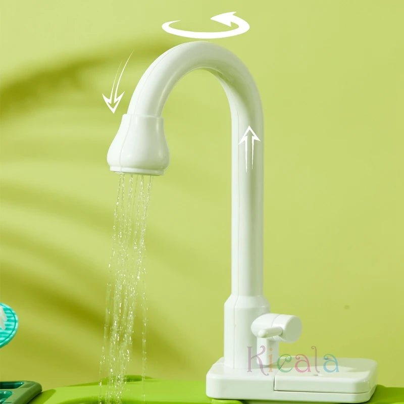 Kids Electric Dishwasher Toy – Pretend Play Kitchen Sink with Running Water - trendbuzzer