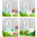 Kids Electric Dishwasher Toy – Pretend Play Kitchen Sink with Running Water - trendbuzzer