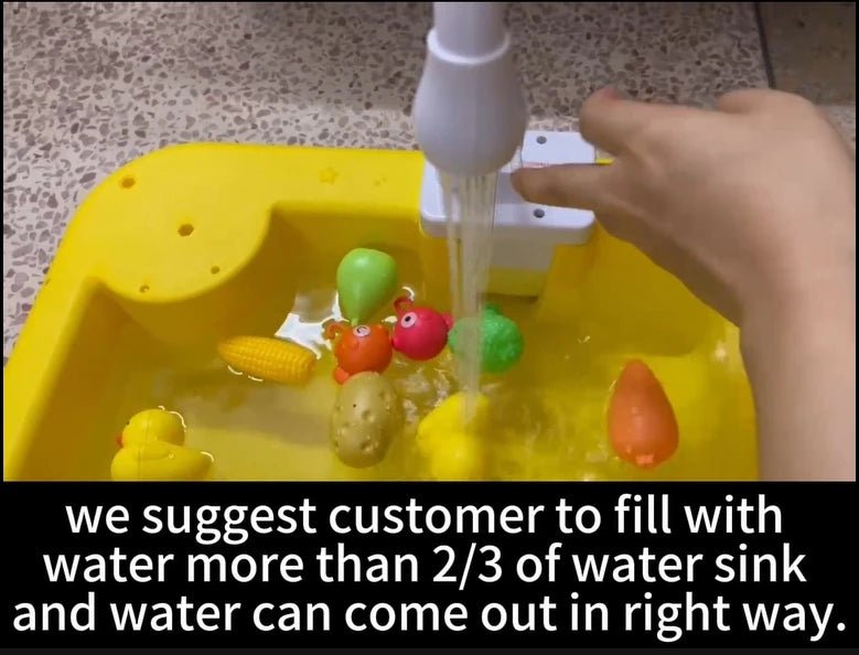 Kids Electric Dishwasher Toy – Pretend Play Kitchen Sink with Running Water - trendbuzzer